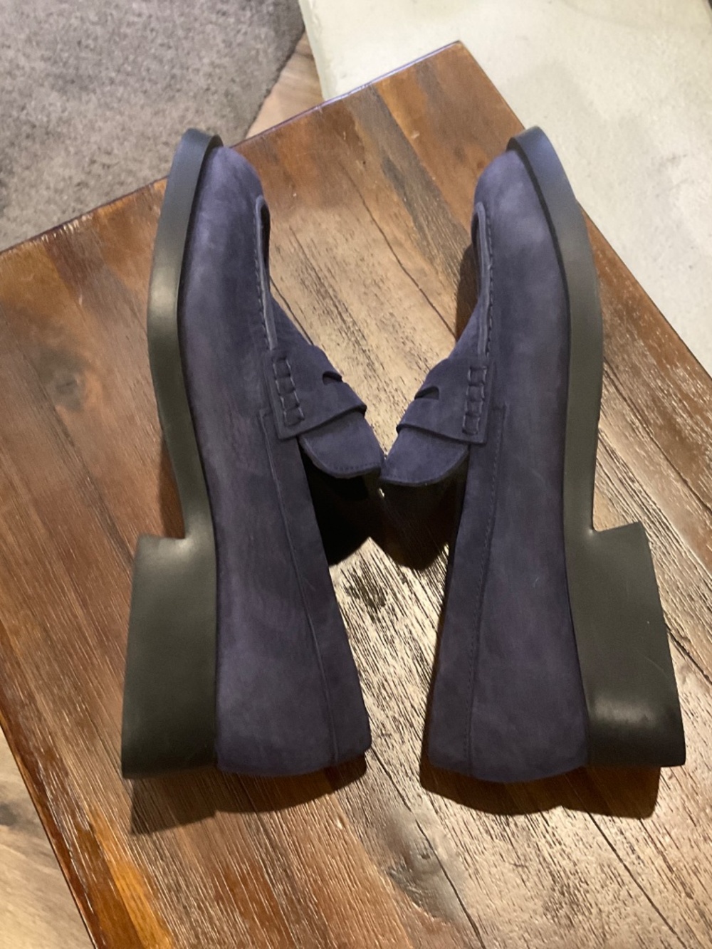 Camper Donna Blue Nubuck Leather Moccasins Size EU 39 - US 8.5 - Picture 4 of 7